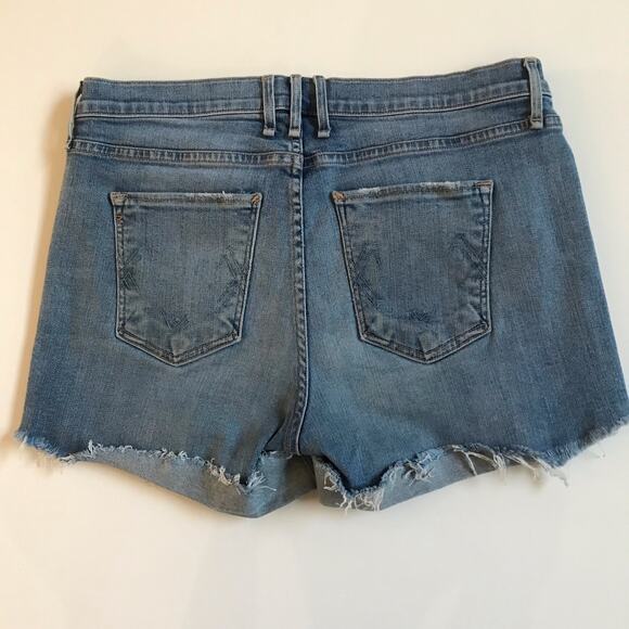 McGuire Mrs. Robinson Cut Off Distressed Jean Shorts Anthropologie Size 27 Boho - Picture 2 of 8